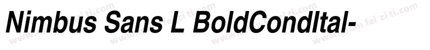 Nimbus Sans L BoldCondItal字体转换